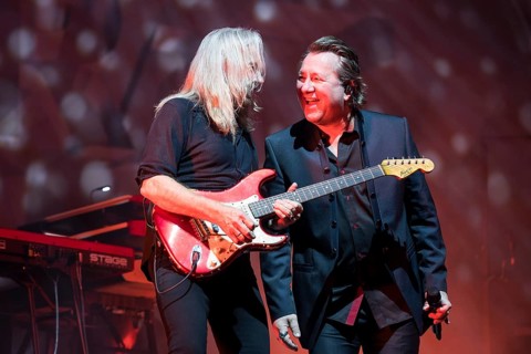 Bernd Römer (guitarist) and Claudius Dreilich (singer) from Karat live on 50 Years of KARAT Tour at
