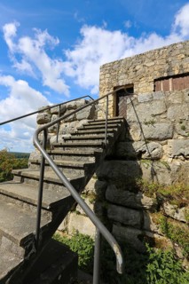 Castle ruins of Hohengundelfingen, ruins of a medieval hilltop castle, former headquarters of the