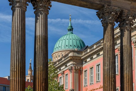 City Palace and St. Nicholas Church on the Old Market Square, Potsdam