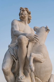 Jupiter sculpture with cow, Sanssouci Park, Potsdam