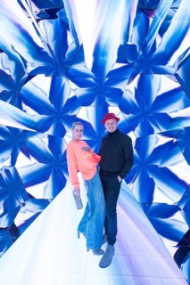 Franziska Hippe and Roman Knižka at the opening of Bubble Planet - The Adventure Museum for All
