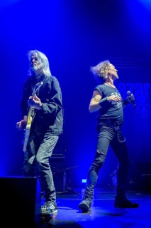 Jimmy Murrison and Carl Sentance, from left to right, NAZARETH, hard rock band, UK, Bending The