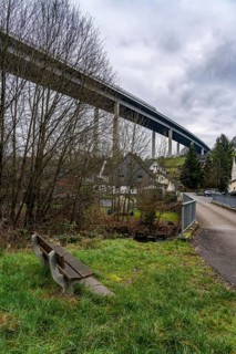 The Wiehl Valley Bridge, A4 motorway, the motorway bridge is considered extremely dilapidated,
