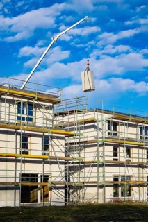 Castrop-Rauxel, North Rhine-Westphalia, Germany - residential construction in the Ruhr area. New