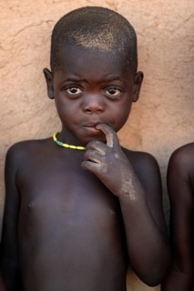 Portrait, child, Hakaona tribe also Havakona or Hakawona, near Opuwo, Kunene, Namibia