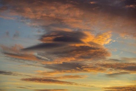 Clouds in the evening, Berndorf, Lower Austria, Austria