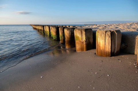 Grooves in the Baltic Sea, beach in Ahrenshoop, Darß, Mecklenburg-Western Pomerania, Germany