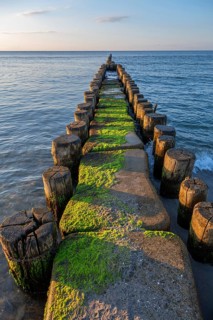 Grooves in the Baltic Sea, beach in Ahrenshoop, Darß, Mecklenburg-Western Pomerania, Germany
