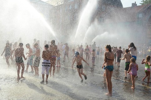 A popular event every year in August is when the Ystad Volunteer Fire Brigade takes the old fire
