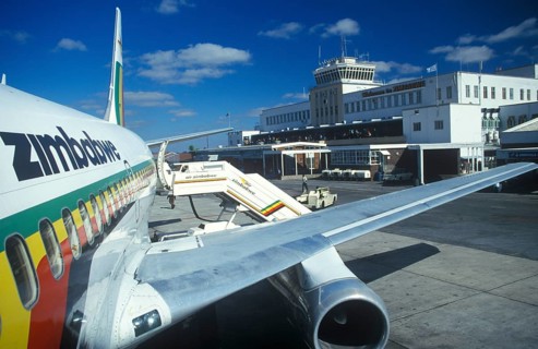 Harare airport, Zimbabwe, Africa, June 2000, vintage, retro, old, historic