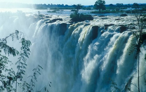 Victoria Falls, Zambezi, Zambia, Africa, June 2000, vintage, retro, old, historic