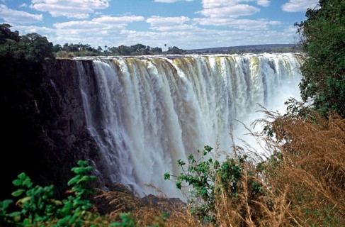 Victoria Falls, Zambezi, Zimbabwe, Africa, June 2000, vintage, retro, old, historic