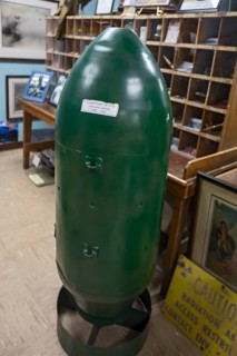 Tonopah, Nevada - The Central Nevada Museum. The museum displays a bomb casing from the Tonopah
