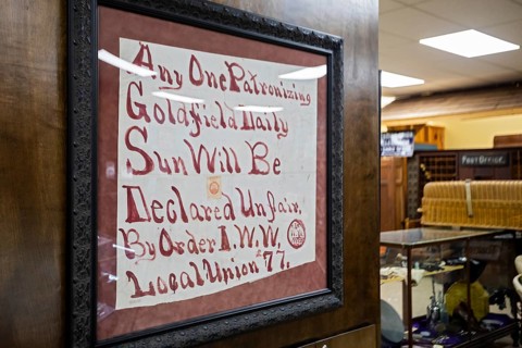 Tonopah, Nevada - The Central Nevada Museum. Museum exhibits explore the mining and ranching