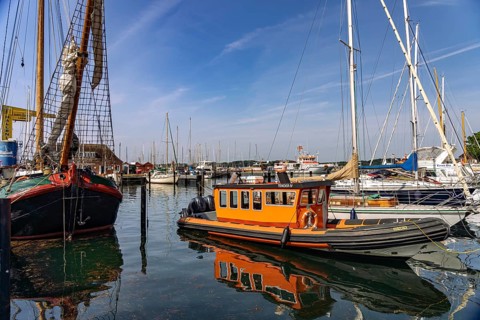 The port of Laboe, Schleswig-Holstein, Germany