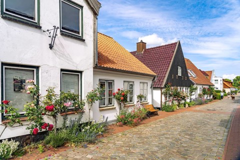 The historic fishing village of Holm, city of Schleswig, Schleswig-Holstein, Germany