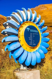 Illustration of a turbine at the power plant in the Lac de Moiry dam, Val d'Anniviers, Valais Alps,