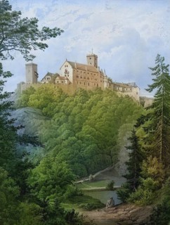 Wartburg, castle near Eisenach, in the northwestern Thuringian Forest in Thuringia, Germany,