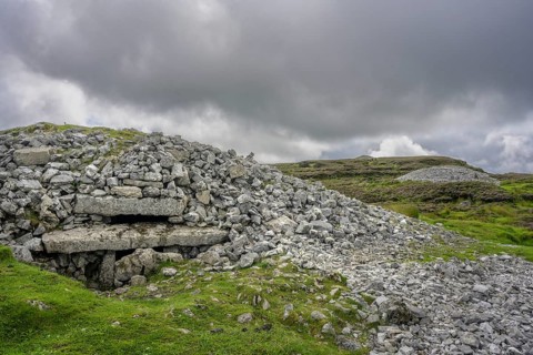 Megalith graves of, Carrowkeel, Templevanny, County Sligo, Ireland