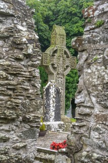 Muiredach church ruins and high cross, Monasterboice, County Louth, Ireland