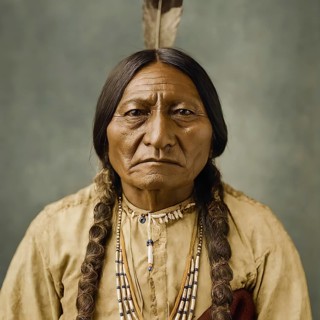 Portrait, Sioux Indian Chief Sitting Bull, Battle of the Little Bighorn, Dakota, Lakota, General,