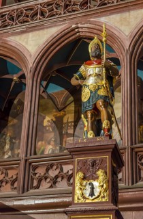 Statue of Lucius Munatius Plancus in the courtyard, City Hall, Basel