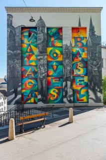 Malaga loves Basel, street art at Kohlenberg, Basel