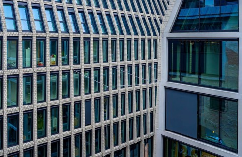 Modern architecture, new building of the former Tacheless on Oranienburger Straße in Mitte, Berlin,