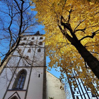 Jakobikirche im Herbst, Lippstadt, North Rhine-Westphalia, Germany