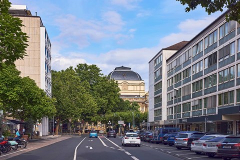 Hessian State Theatre, theatre, buildings, general architecture, commercial buildings, parking