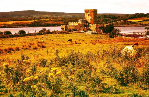 Doe Castle, Sheephaven Bay near the village of Creeslough, County Donegal, Ireland, 1960s