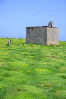 Observation post from World War II at Downpatrick Head, Lackan, County Mayo, Ireland