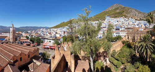 MAR, Chefchaouen, AI, Kasaba, Pano