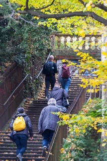 Willy Reichert squadron. There are up to 400 stables in Stuttgart. The stairs not only serve as a