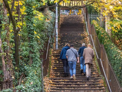 Willy Reichert squadron. There are up to 400 stables in Stuttgart. The stairs not only serve as a