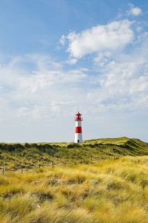 Lighthouse List-Ost am Ellenbogen on the island of Sylt, Germany