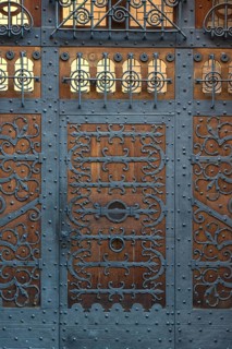 Ancient front door of the Archbishop's Ordinariate in Freiburg im Breisgau