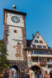 The historic Schwabentor in Freiburg im Breisgau