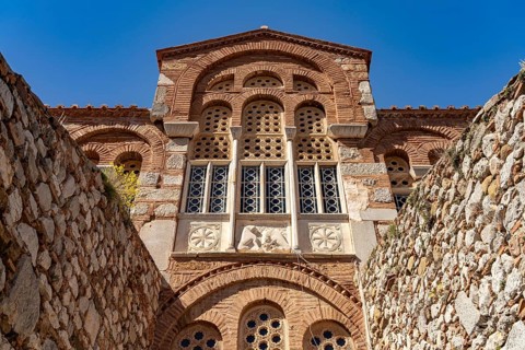 Catholic of Hosios Lukas Monastery, UNESCO World Heritage Site in Steiri, Greece