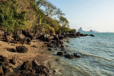 Beach with Shells, Khao Ta Mong Lai Forest Park, Prachuap Khiri Khan, Prachuap Khiri Khan Province,