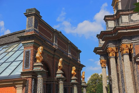Sun Temple, New Palace, Hermitage in Bayreuth, Upper Franconia, Bavaria, Germany