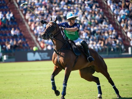 Polo player Adolfo Cambiaso called Poroto from the La Natividad La Dolfina team at the 132nd