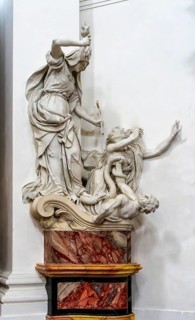 Interior photos in St. Salvator Cathedral in Fulda, officially High Cathedral in Fulda, center of