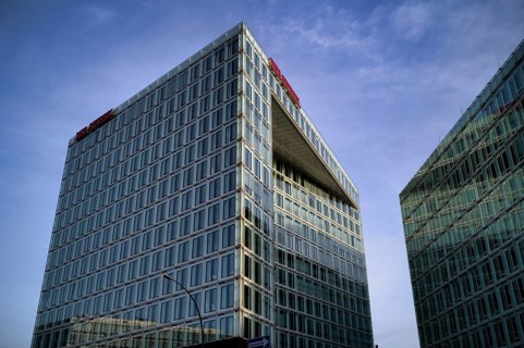 Verlagshaus Der Spiegel, logo, Spiegelgebäude, Hafencity, Free and Hanseatic City of Hamburg,