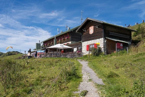 Brauneck-Hütte, Gipfelhaus, Berggaststätte, Brauneck, Bavarian Prealps, Isarwinkel, Lenggries,