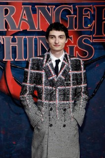 Finn Wolfhard at the Stranger Things fan event in Hangar 7 at Tempelhof Airport in Berlin on 18.11
