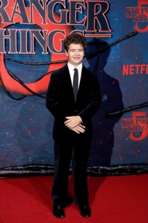 Gaten Matarazzo at the Stranger Things fan event in Hangar 7 at Tempelhof Airport in Berlin on 18