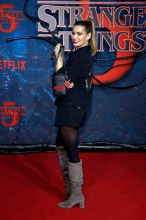 Rebecca Kunikowski at the Stranger Things fan event in Hangar 7 at Tempelhof Airport in Berlin on