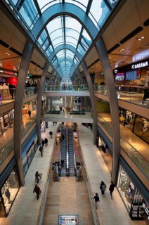 Interior view, shops, passers-by, Food Sky, shopping mall, Europa-Passage, Free and Hanseatic City