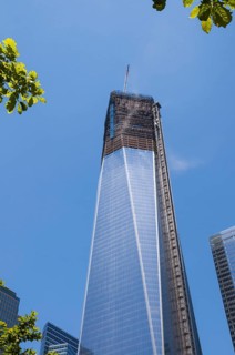 High-rise construction site, skyscraper construction, One World Trade Center, Freedom Tower, 9-11